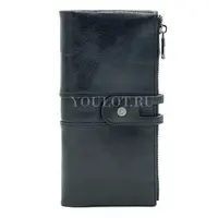 Кожаный женский кошелек Briefcase C2152 с функциональным дизайном черный