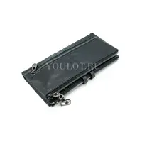 Кожаный женский кошелек Briefcase C2152 с функциональным дизайном черный