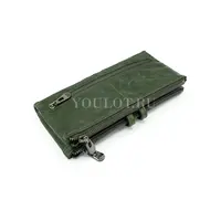 Модный женский кошелек из натуральной кожи с молнией Briefcase C2152 зеленый
