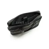 Мужской кожаный портфель Briefcase KA8218-8 Black для работы и повседневного использования