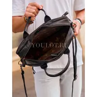 Портфель мужской Ruff Ryder 1811 из 100% натуральной кожи