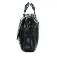 Мужской кожаный портфель Briefcase СМ1\Г BLACK (1) для документов и ноутбука