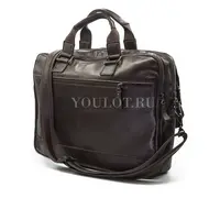 Мужской кожаный портфель Briefcase СМ1\Г BROWN с отделением для ноутбука