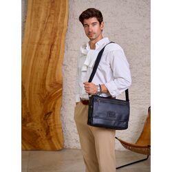 Сумка через плечо A4 большая кожаная Ruff Ryder