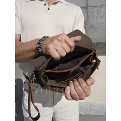 Клатч из натуральной кожи, кошелек - портмоне