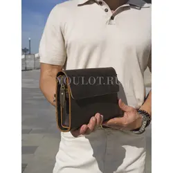 Клатч мужской из натуральной кожи, кошелек - портмоне