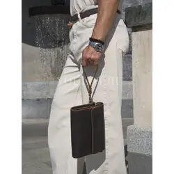 Клатч мужской из натуральной кожи, кошелек - портмоне