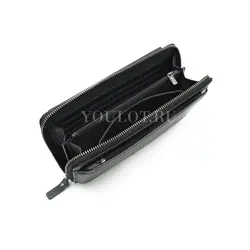 Клатч из натуральной кожи, кошелек - портмоне с карманом для телефона