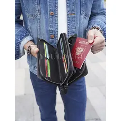 Клатч мужской Briefcase из натуральной кожи для телефона и документов