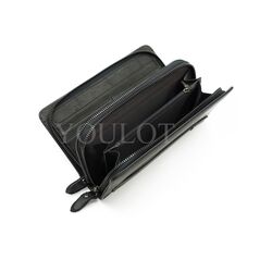 Клатч мужской для денег и телефона с двумя молниями