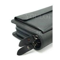 Клатч мужской для денег и телефона с двумя молниями