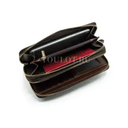 Клатч мужской кожаный Briefcase с двумя молниями