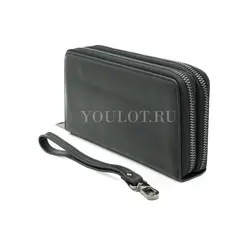 Клатч из натуральной кожи, кошелек - портмоне