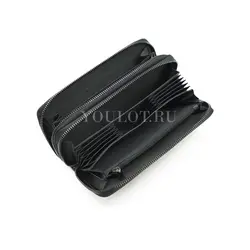 Клатч из натуральной кожи, кошелек - портмоне