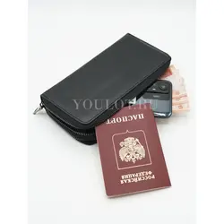 Клатч из натуральной кожи, кошелек - портмоне