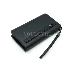 Мужской кожаный клатч Briefcase на молниях