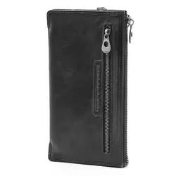 Кожаный мужской клатч Briefcase с ручкой на запястье