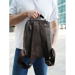 Рюкзак городской с ручкой A4 Ruff Ryder из натуральной кожи