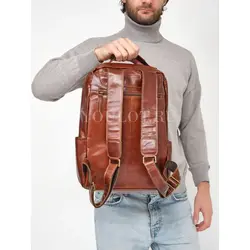 Рюкзак мужской из натуральной кожи Briefcase для ноутбука 15" и документов A4