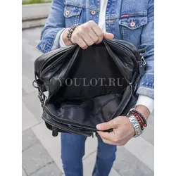 Сумка-рюкзак Briefcase, трансформер из натуральной кожи