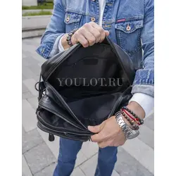 Сумка-рюкзак Briefcase, трансформер из натуральной кожи