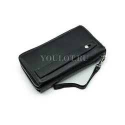 Клатч мужской кожаный Briefcase с двумя молниями