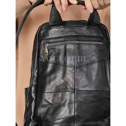 Рюкзак мужской кожаный для ноутбука 15" и документов A4