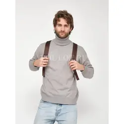 Мужской рюкзак кожаный для ноутбука 15" и документов A4