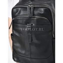 Рюкзак мужской кожаный для ноутбука 15" и документов A4