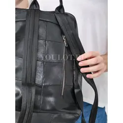 Рюкзак мужской кожаный для ноутбука 15" и документов A4