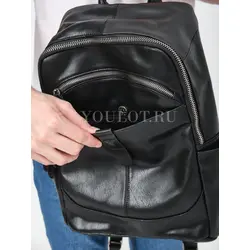 Рюкзак мужской кожаный для ноутбука 15" и документов A4