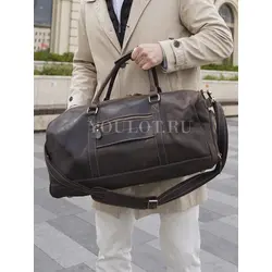 Сумка дорожная Briefcase из натуральной кожи с отделением для обуви