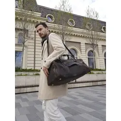 Сумка дорожная Briefcase из натуральной кожи с отделением для обуви