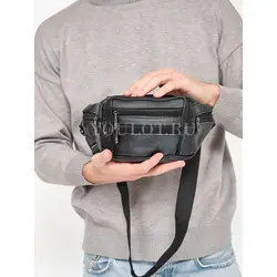 Сумка мужская на пояс, бананка кожаная Briefcase