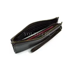 Мужской клатч Briefcase из натуральной кожи, коричневый