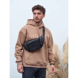 Сумка через плечо, бананка из натуральной кожи Ruff Ryder