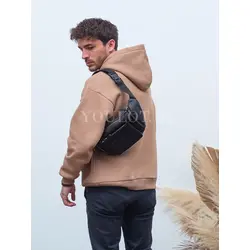 Сумка через плечо, бананка из натуральной кожи Ruff Ryder