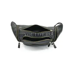 Сумка мужская через плечо Ruff Ryder, бананка из натуральной кожи