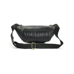 Сумка мужская через плечо Ruff Ryder, бананка из натуральной кожи