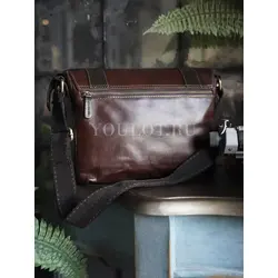 Сумка мужская через плечо Ruff Ryder большая A4 кожаная с клапаном