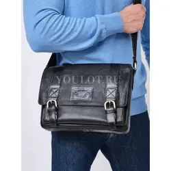 Сумка мужская через плечо Ryff Ryder для документов А4 кожаная