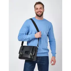 Сумка мужская через плечо Ryff Ryder для документов А4 кожаная