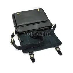 Сумка мужская через плечо Ryff Ryder для документов А4 кожаная