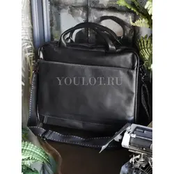 Портфель-сумка Ruff Ryder для документов и ноутбука кожаный Old Money