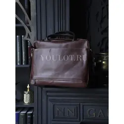 Портфель-сумка Ruff Ryder для документов и ноутбука кожаный Old Money