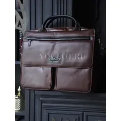 Портфель-сумка Ruff Ryder для документов и ноутбука кожаный Old Money
