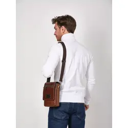 Сумка мужская через плечо из натуральной кожи Ryff Ryder