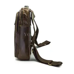 Рюкзак мужской из натуральной кожи с ручкой Ruff Ryder