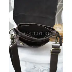 Сумка мужская через плечо, планшет из натуральной кожи Ryff Ryder