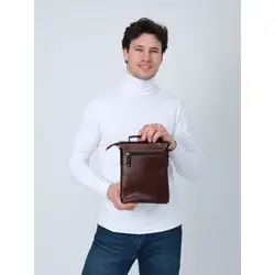 Сумка мужская через плечо, планшет из натуральной кожи Ryff Ryder